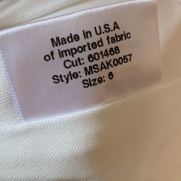 Katie May Legacy Off the Shoulder Maxi Gown Dress in Ivory White - Picture 4 of 8